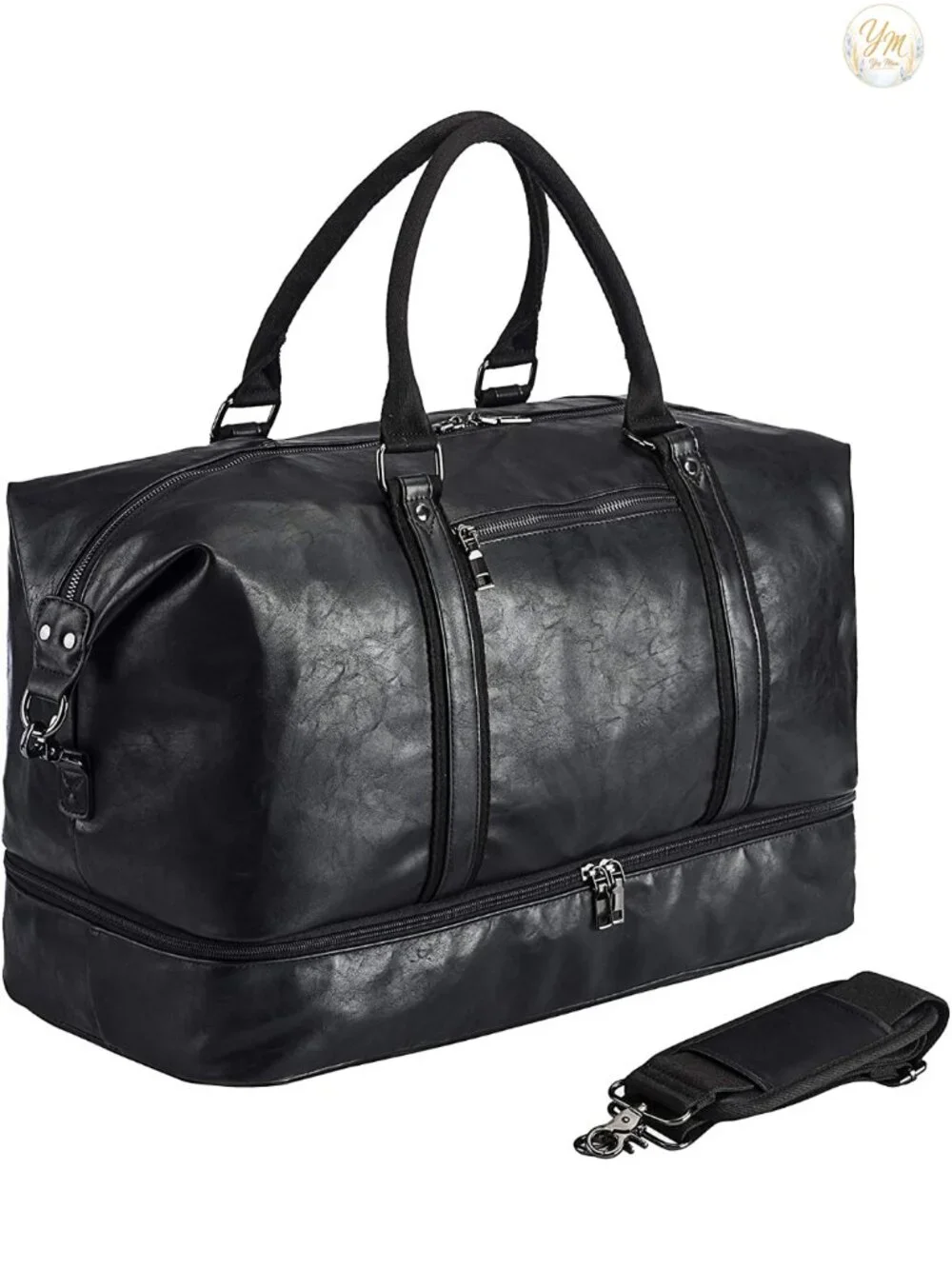 Overnight Travel Duffel Bag with Shoe Pouch, Carry-On Weekender